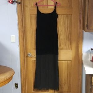 Niki Lavis Black Velvet Dress Sz 10